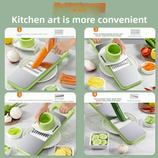 Groenterasp - Groentesnijder - Multifunctioneel - Roestvrij staal